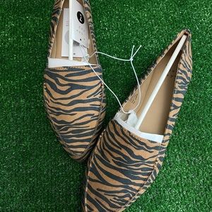 A New Day Lepard Flats- Size 7